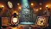 DALL·E 2025-02-05 16.06.58 - A mysterious escape room with an eerie atmosphere, featuring