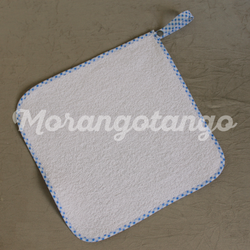 Toalhinha xadrez azul e branco_2