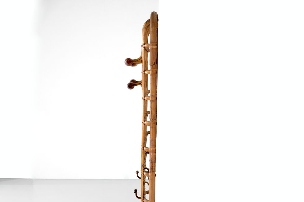 Thumbnail: Coat Rack in Bamboo Attributed to Olaf von Bohr, Italy 1960s.