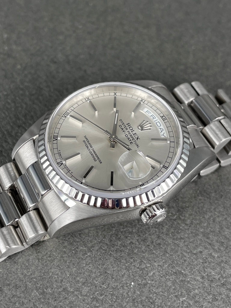 Thumbnail: Rolex Day-Date ref: 18239 in full White Gold.