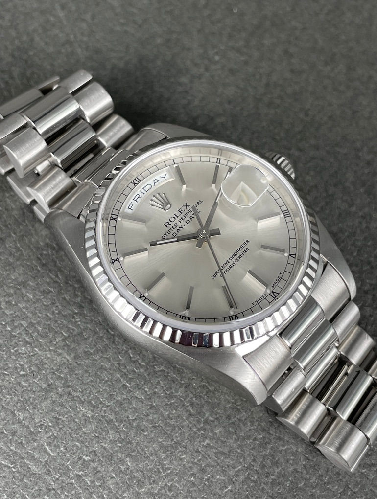Thumbnail: Rolex Day-Date ref: 18239 in full White Gold.