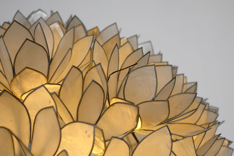 Thumbnail: Floor Lamp in Mother Pearl by Rausch, Germany 1960s.