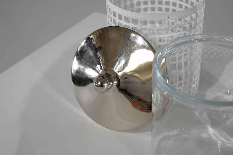 Thumbnail: Sucrier by Josef Hoffmann for Bieffeplast, Italy 1980s.