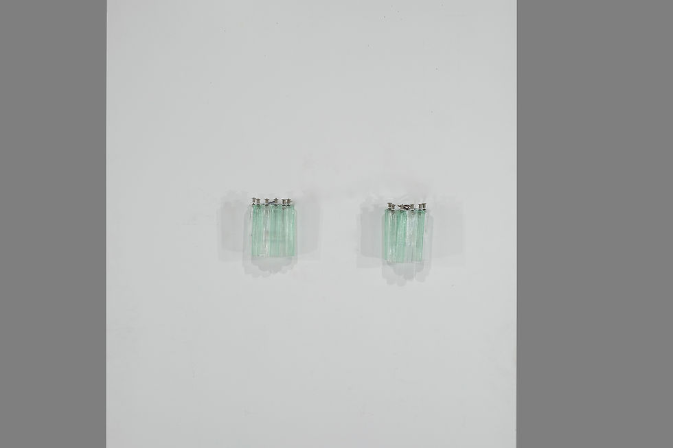 Thumbnail: Pair of Wall lights in Murano glass, Italy 1960s.