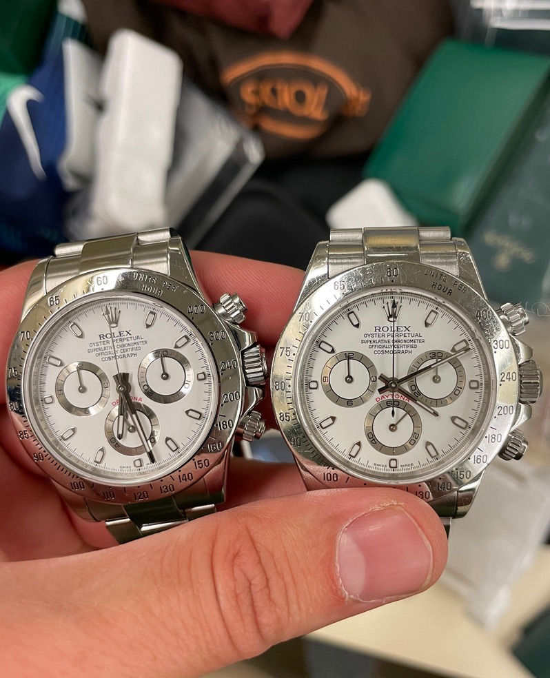 Thumbnail: Rolex Daytona 116520 Unpolished Panna / Cream full Set.