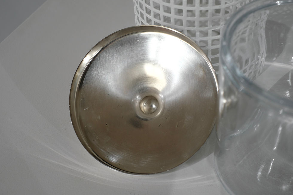 Thumbnail: Sucrier by Josef Hoffmann for Bieffeplast, Italy 1980s.