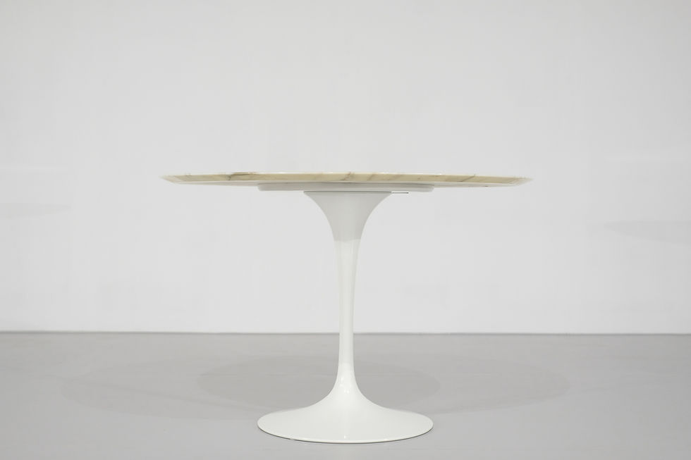 Thumbnail: Dining Table Tulip marble by Eero Saarinen for Knoll International.