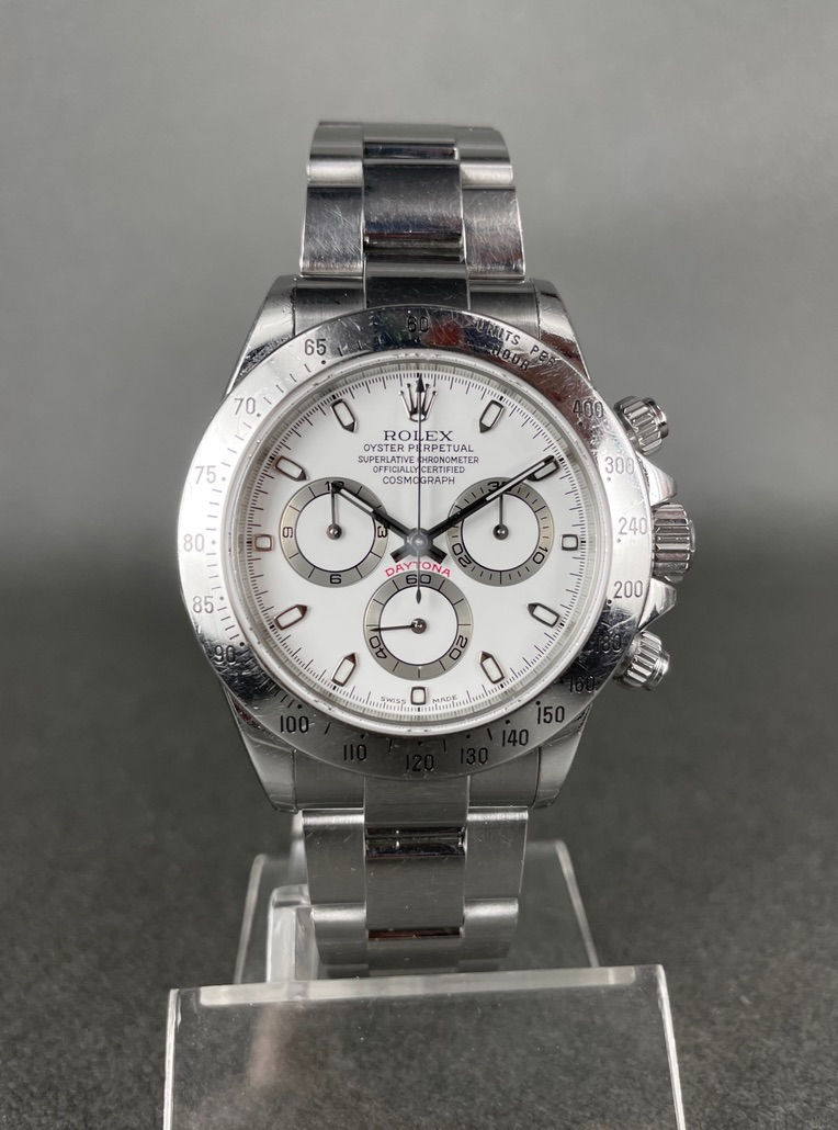 Thumbnail: Rolex Daytona 116520 Unpolished Panna / Cream full Set.