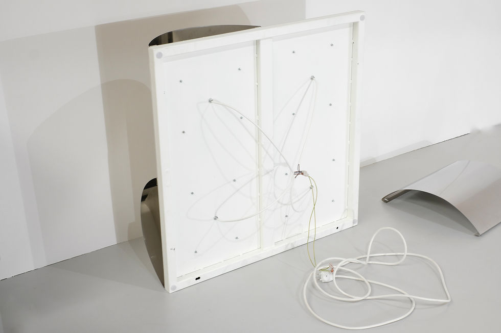 Thumbnail: Wall Panel light in stainless steel and metal, contemporary.