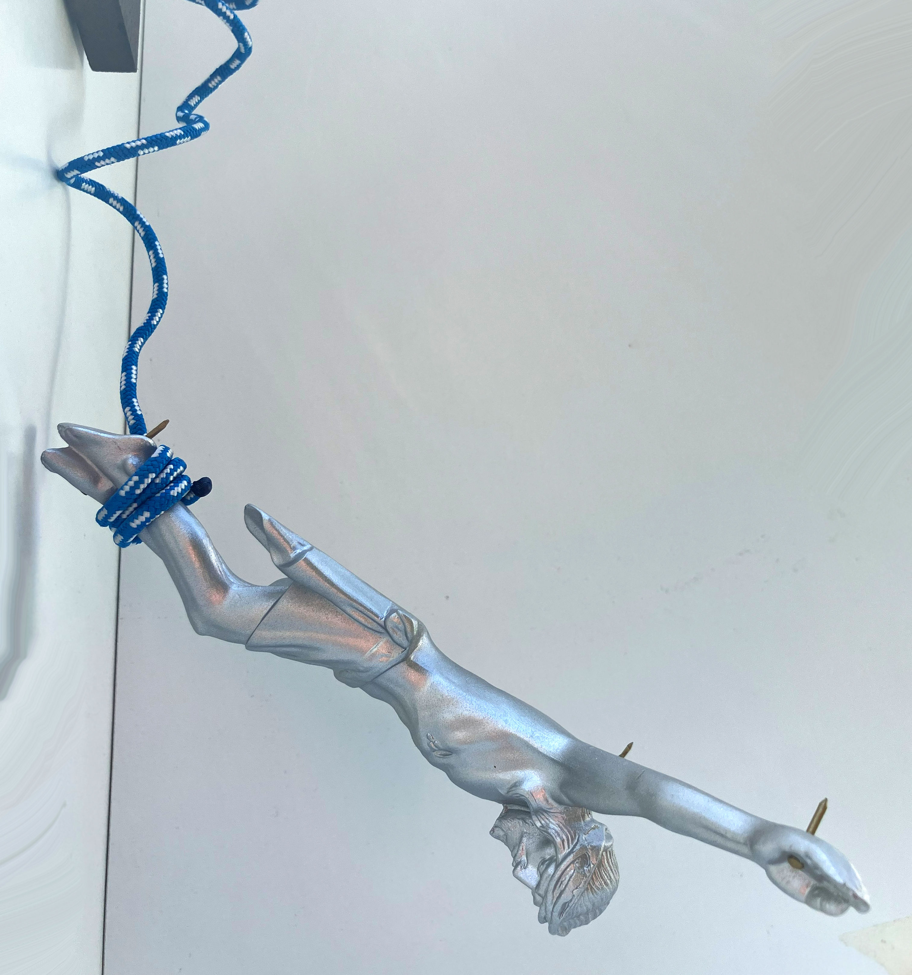 sculpture "Bungeesus" silver