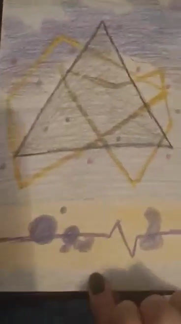 Thumbnail: Step One: Energy Sketch Reading in Colored Pencil