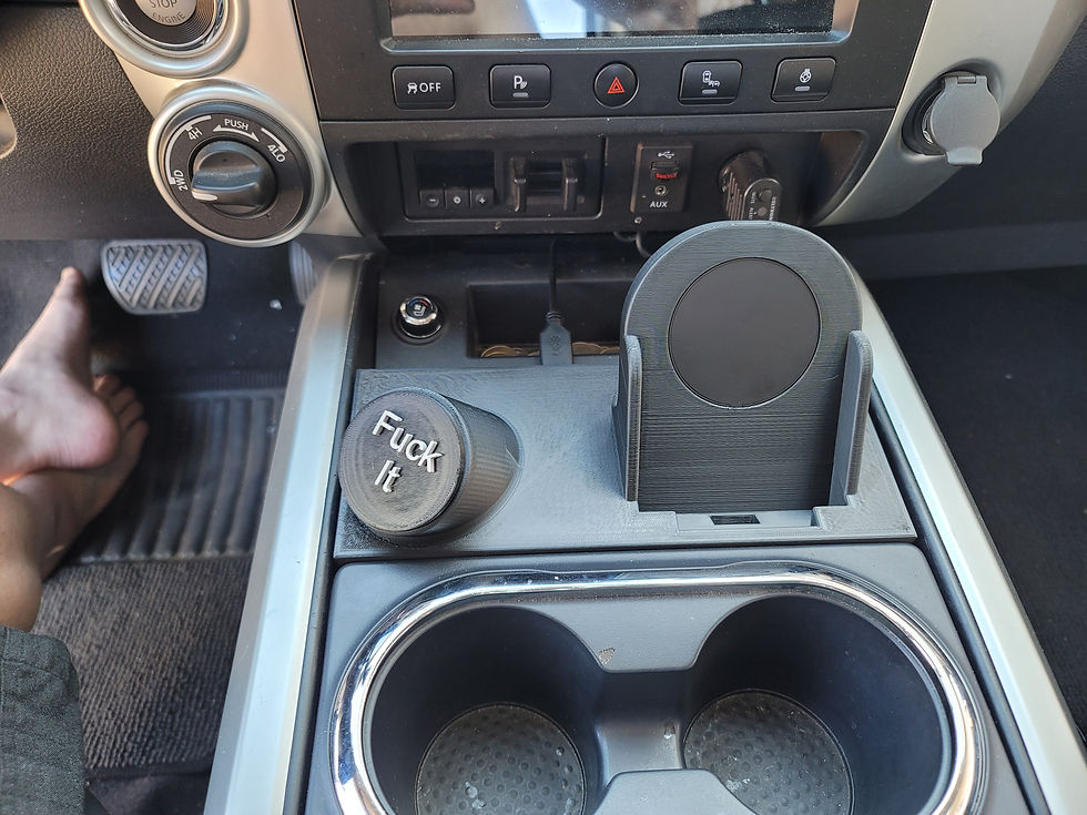 Thumbnail: Qi2 25W Wireless Mag Charger for Nissan Titan with Single Gauge.