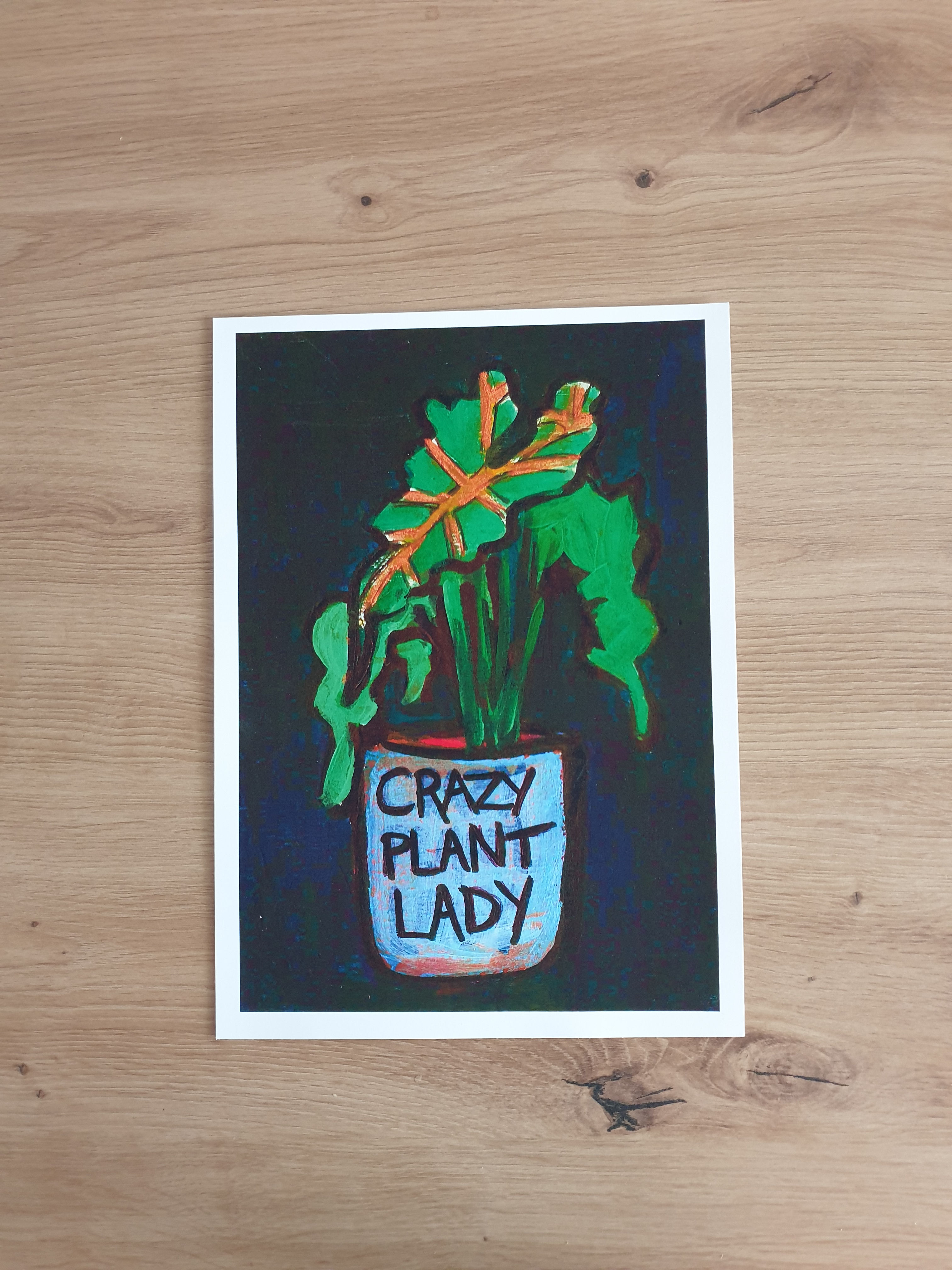 Crazy Plant Lady Navy