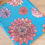 Thumbnail: Teal dahlia tea towel