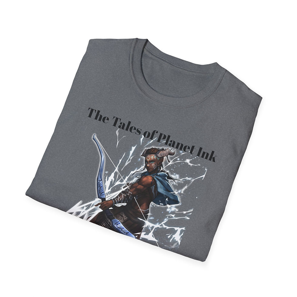 Thumbnail: The Tales of Planet Ink Archer T-Shirt | Fantasy Archer Illustration