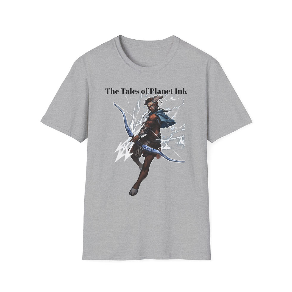Thumbnail: The Tales of Planet Ink Archer T-Shirt | Fantasy Archer Illustration