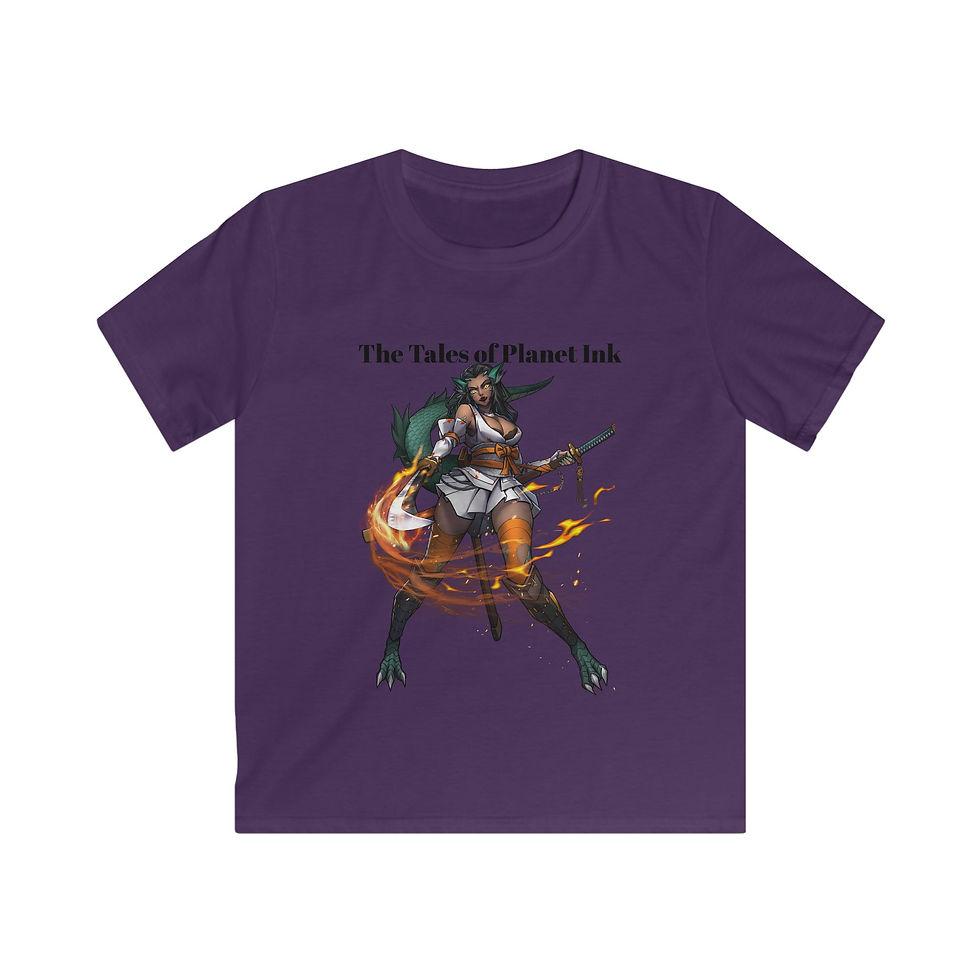 Thumbnail: Kids T-Shirt — "The Tales of Planet Ink" Fantasy Archer Graphic Tee