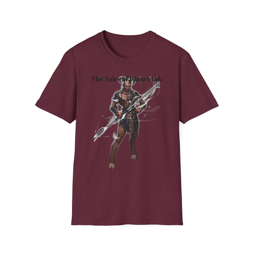 Thumbnail: Sci-Fi Warrior Spearman T-Shirt | The Tale of Planet Ink design