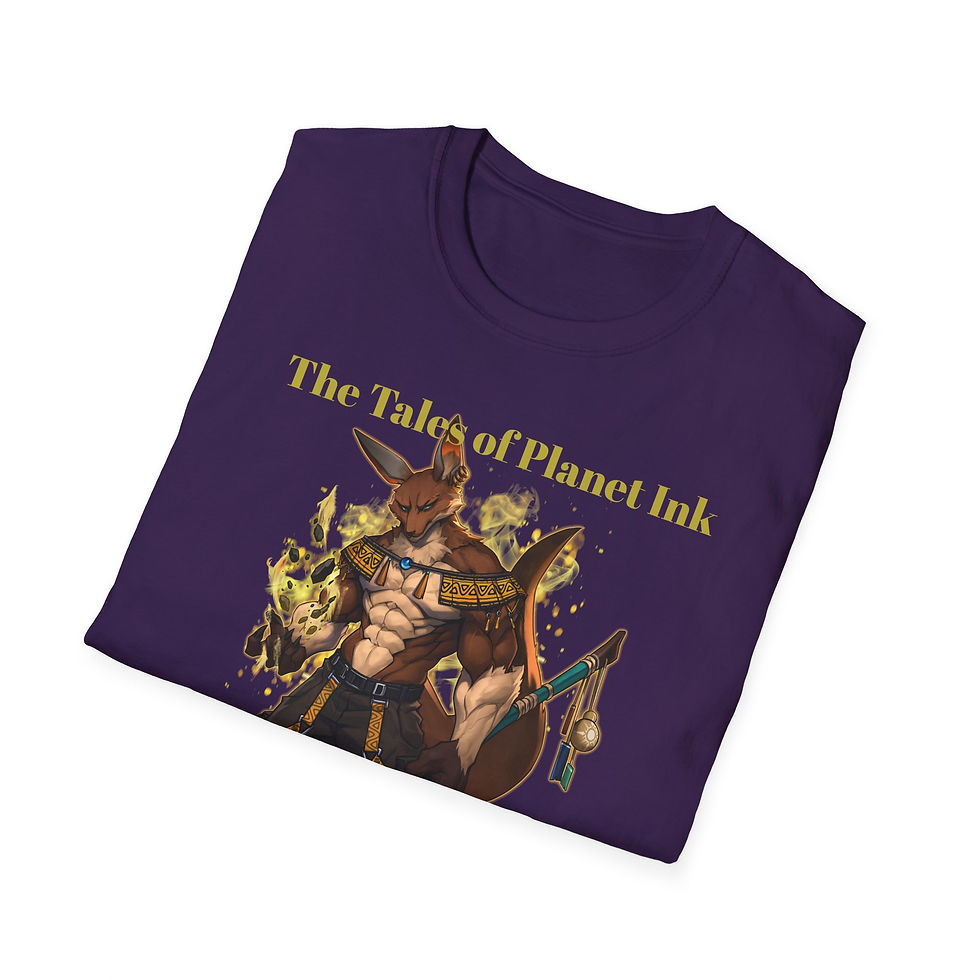Thumbnail: Anthropomorphic Fox Warrior T-Shirt | Fantasy RPG Creature Art