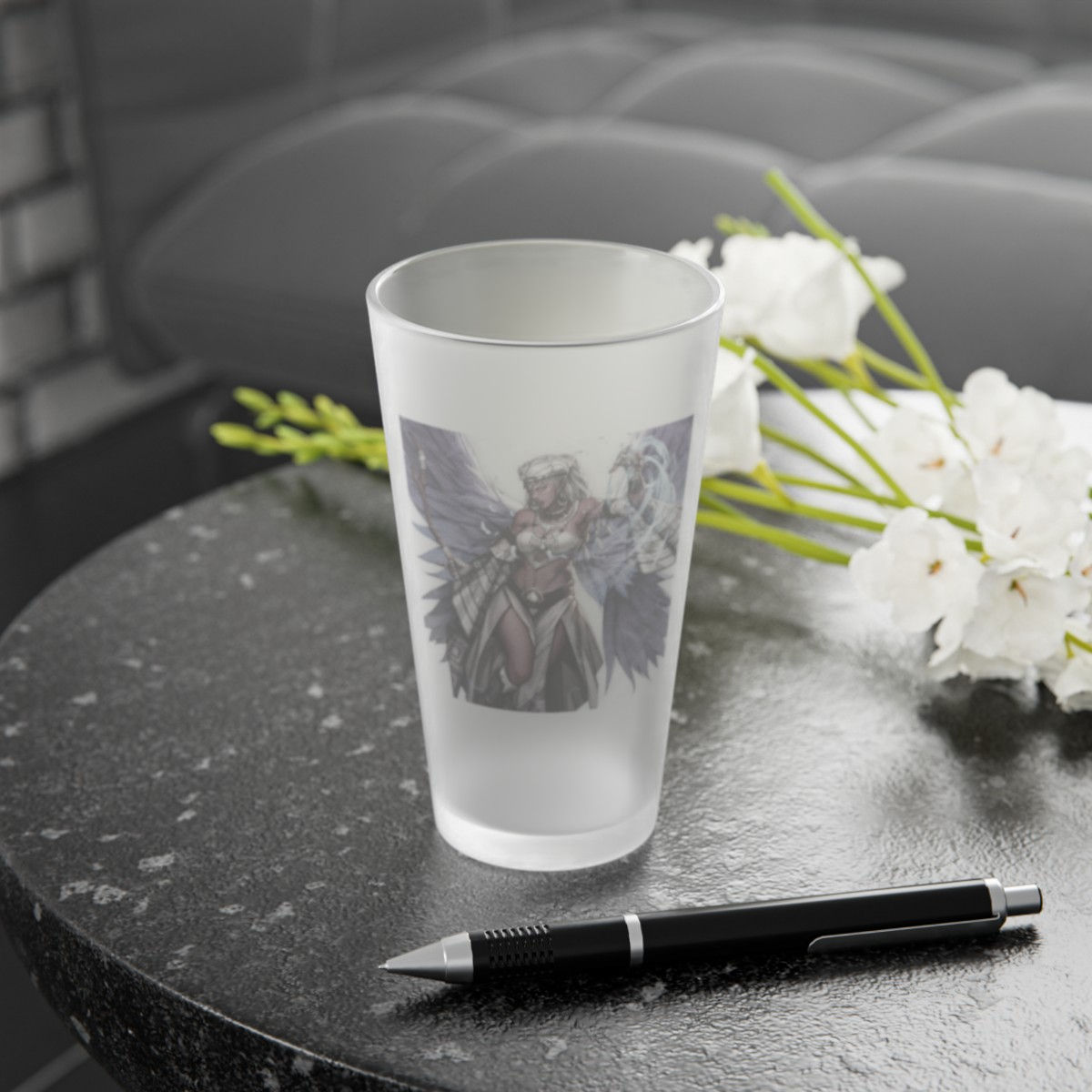 Frosted Pint Glass, 16oz