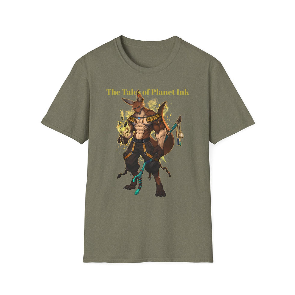 Thumbnail: Anthropomorphic Fox Warrior T-Shirt | Fantasy RPG Creature Art