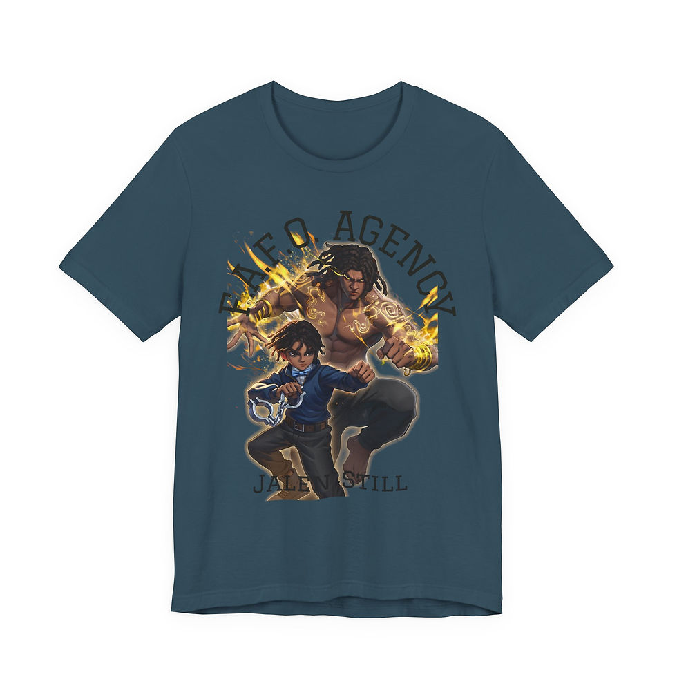 Thumbnail: R.F.O. Agencies anime duo, Tee | fiery powers action illustration