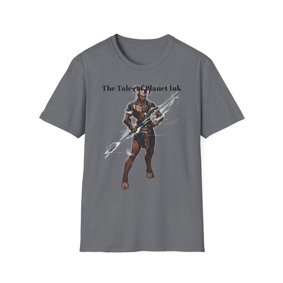 Thumbnail: Sci-Fi Warrior Spearman T-Shirt | The Tale of Planet Ink design