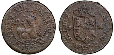 Spanish-Philippine Copper Coinage - Quarto