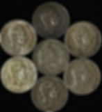 1880 to 1885 Alfonso II 50 Centavos Silver Coins