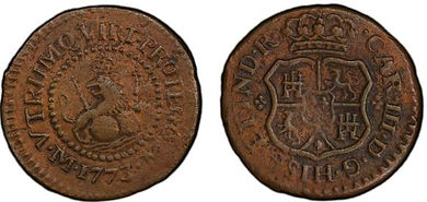 Spanish-Philippine Copper Coinage - Quarto