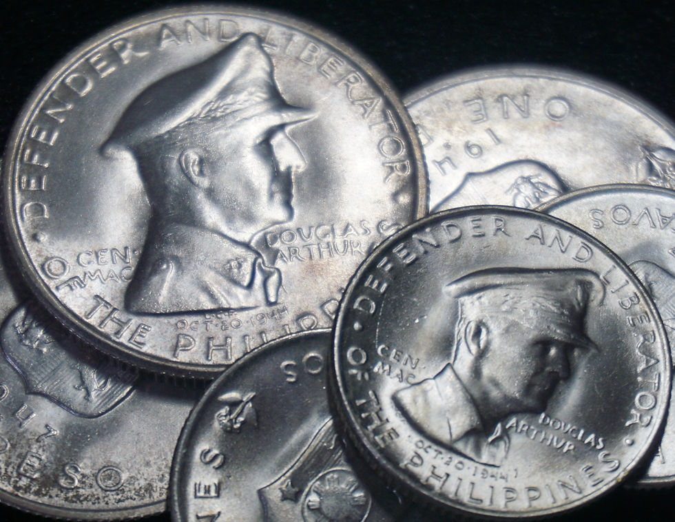 1947 Douglas MacArthur Silver Commemorative Coins