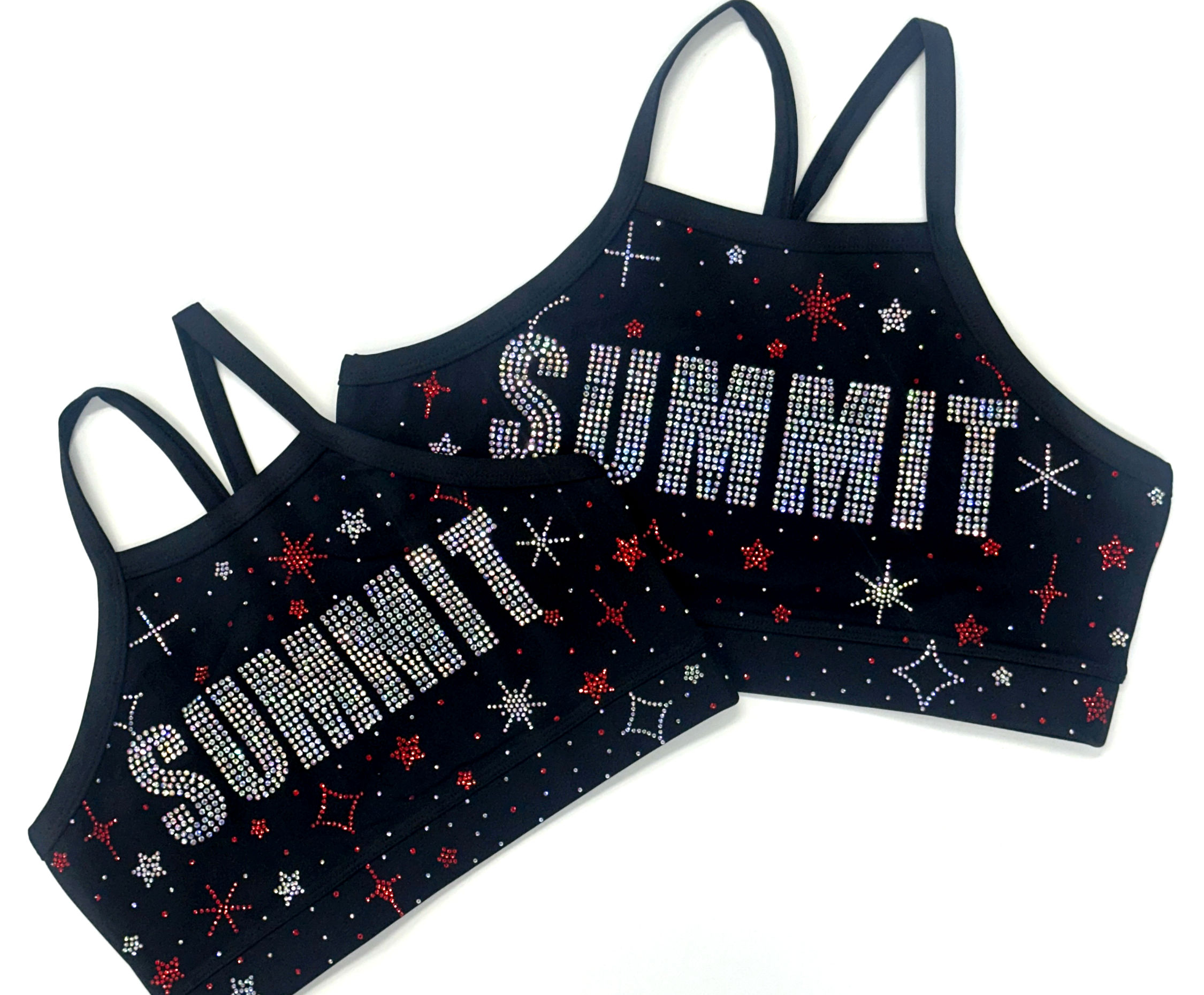 'Summit' Rhinestone sports bra