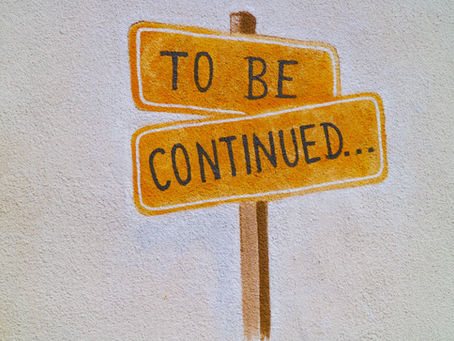 To be continued sign.