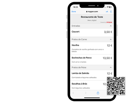 Menu Digital / QR Code Restaurantes