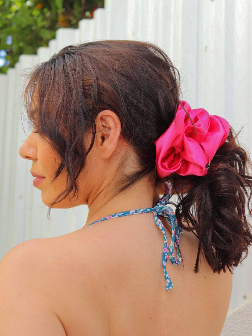 Scrunchie XL Pink Star
