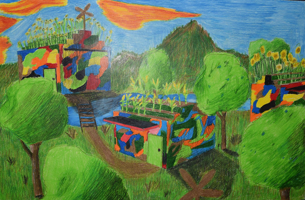 Colored Pencil Scene
