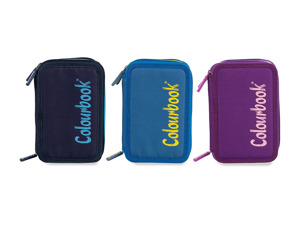 Miniatura: Astuccio 3 Zip Bicolor - Colourbook