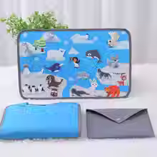 vilten boek met noordpool plaatjes om zelf verhaaltje mee te maken
