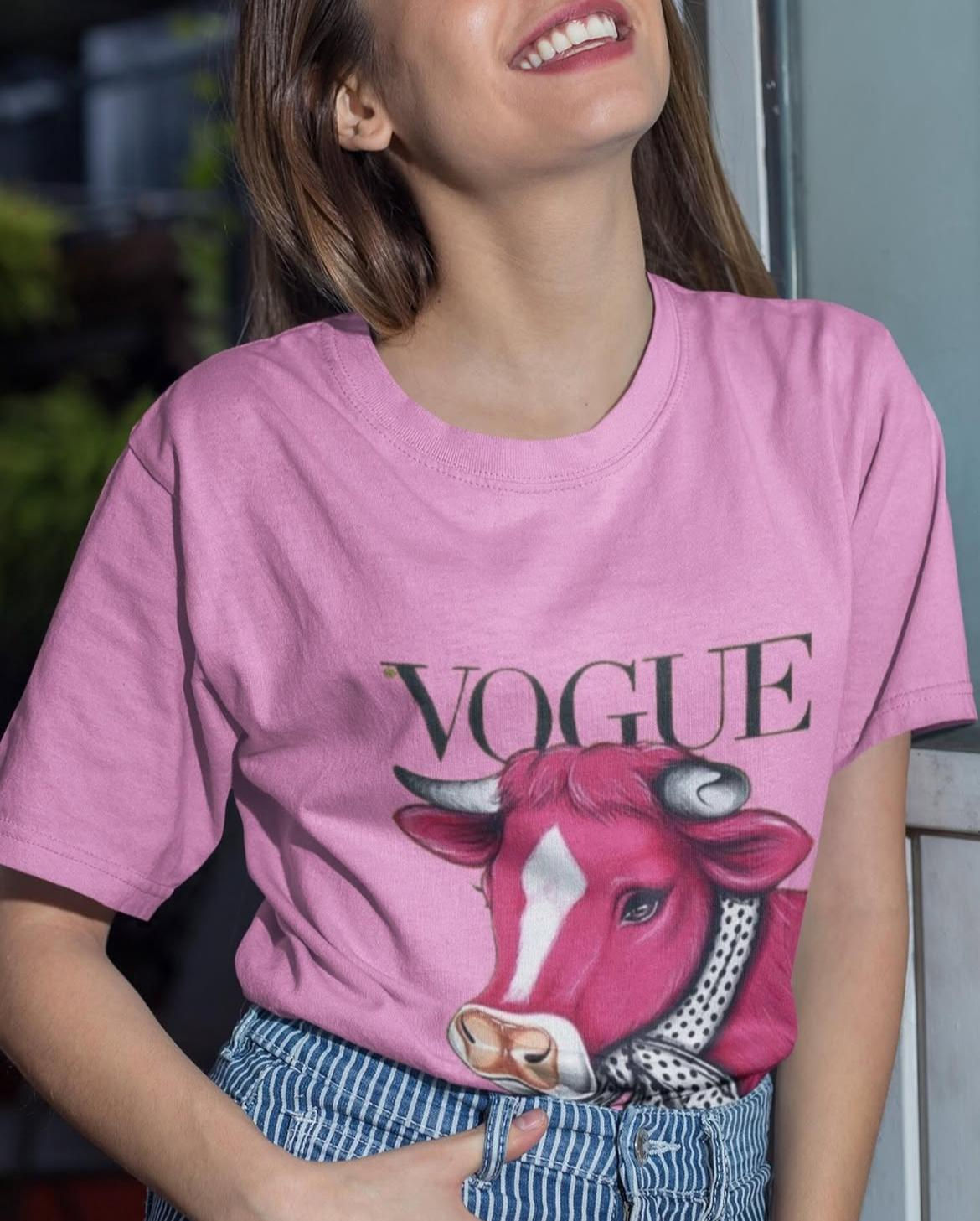 Vogue Cow Oversized T-Shirt – Moo’d for Fashion