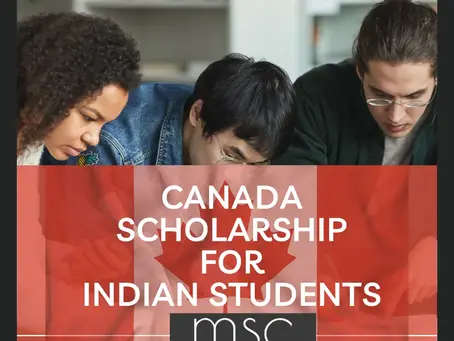 Canada scholarships for Indian students