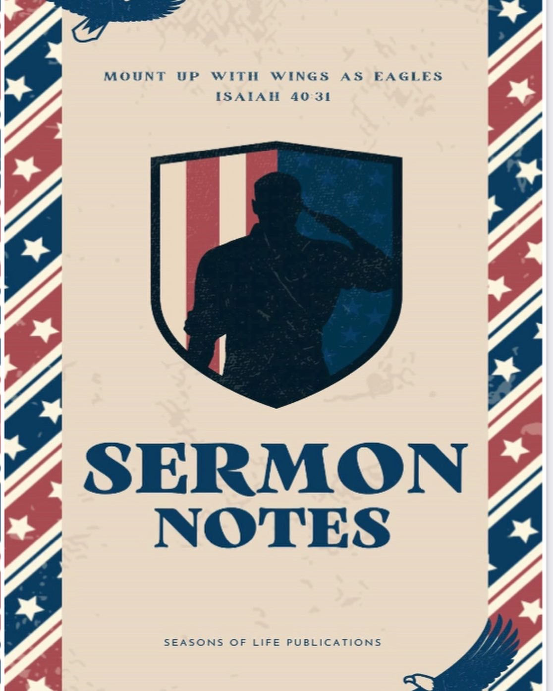 Men’s Sermon Note Book / Book Binding 