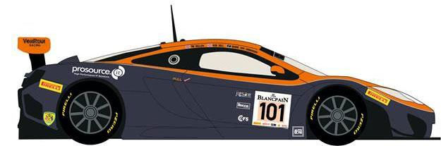 Thumbnail: McLaren MP-4-12c GT3  Von Ryan Racing 2014 Spa 24h Decal Set (For F
