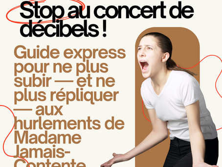 Stop au concert de décibels !