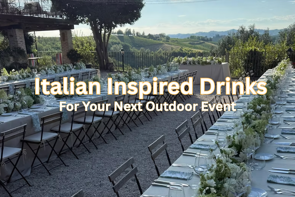 A Taste of Italy: Summer Drinks to Elevate Your Event