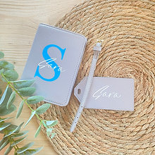 Personalisierte Reisepasshülle aus Saffiano-Leder