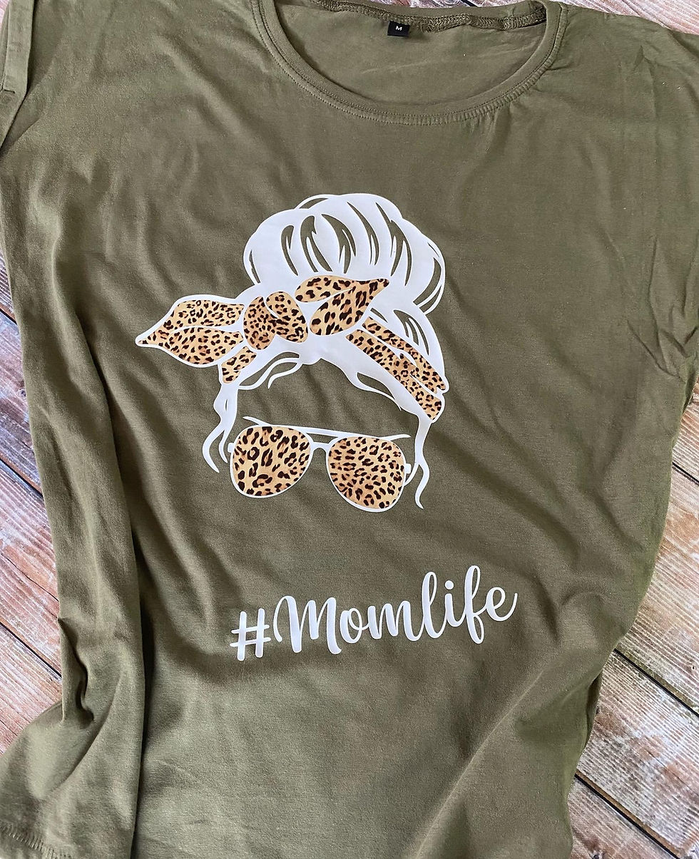 Miniaturbild: T-Shirt „Momlife“ leo