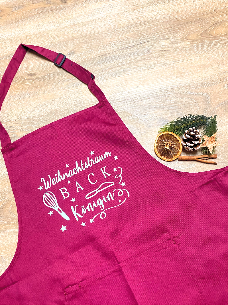Weihnachtliche Kochschürze mit Motiven, für Kinder und Erwachsene