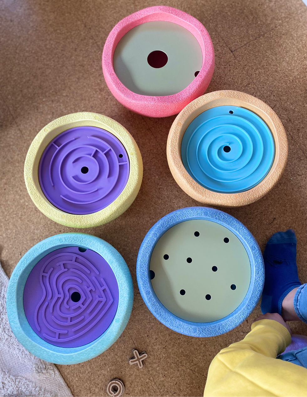 Miniaturbild: Stapelstein Einsatz Spiral Labyrinth Motorikspiel für Kinder