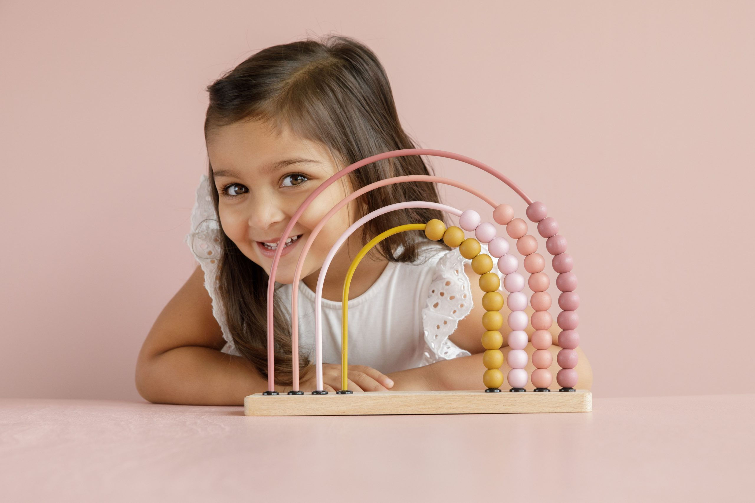 Regenbogen-Abacus pink / Little Dutch
