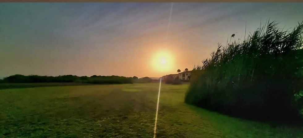 Caldo tramonto d'agosto a Marina di Butera